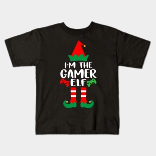 The Gamer Elf Family Matching Group Christmas Video Game Kids T-Shirt